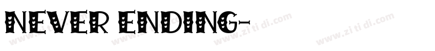 Never ending字体转换